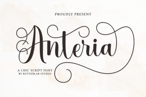Anteria Script: A Font That Elevates Your Brand with Romance and Elegance