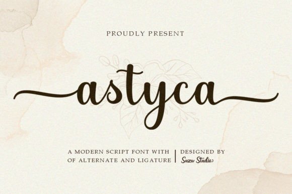 Astyca Script for Creative Web Design and Branding