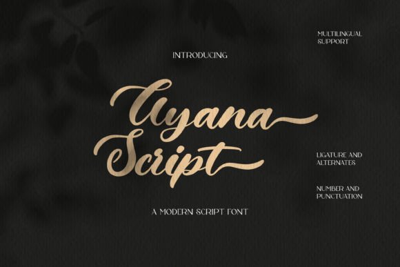 Ayana Script: A Modern Script Font for Digital Design