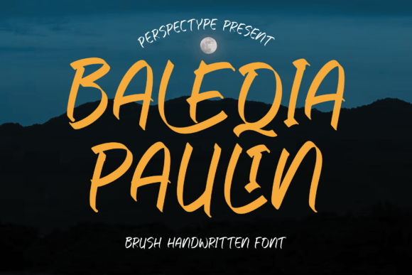 Baleqia Paulin: A Script Handwritten Font for Branding That Speaks