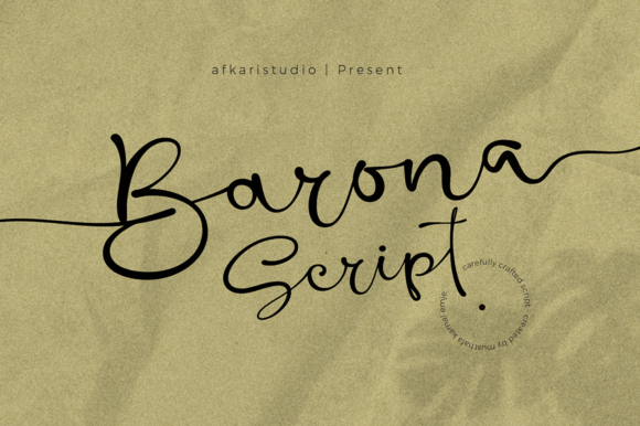 Barona Script: A Timeless Script Font for Editorial Design
