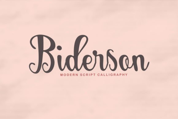 Biderson Script for Elegant Branding and Creative Design
