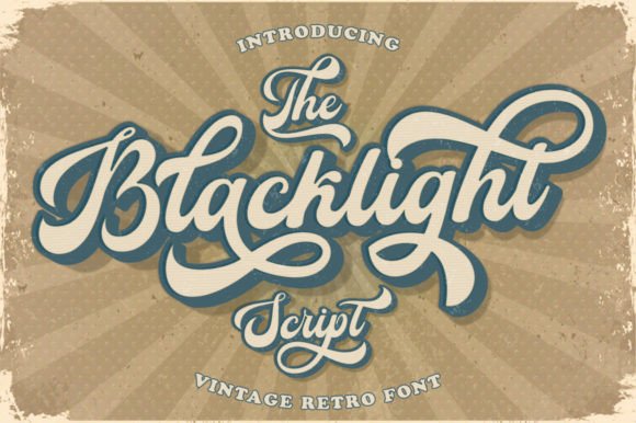 Blacklight Script: The Perfect Font for Vintage Branding and Retro Design