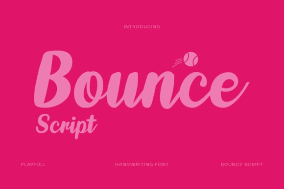 Bounce Script: A Playful Font for Web Design and Branding