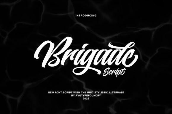 Brigade Script: A Timeless Font for Handmade Crafters and Designers