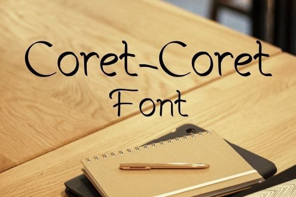 Coret Coret: A Script Handwritten Font for Creative Campaigns