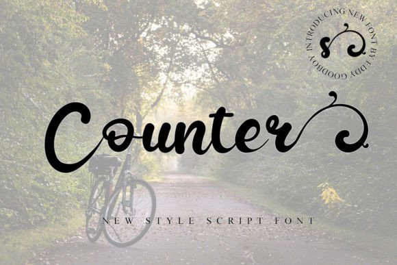 Counter: A Script Handwritten Font for Modern Web Design