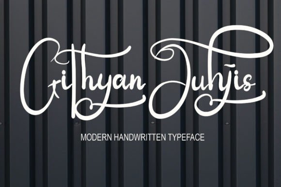 Githyan Juhjis: A Script Handwritten Font for Editorial Design and Branding