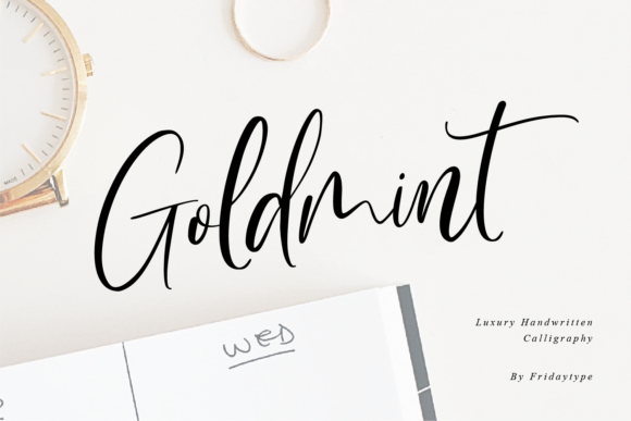 Golmint: A Script Handwritten Font for Editorial Elegance