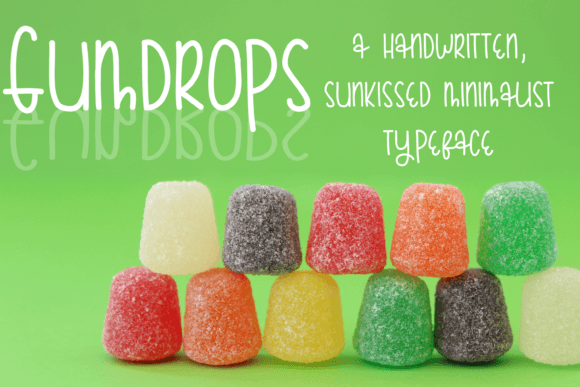 Grumdrops: A Playful Script Font for Creative Product Design