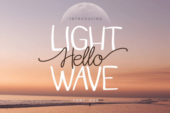 Hello Light Wave Duo: A Timeless Script Handwritten Font