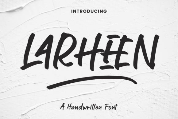Larheen: A Script Handwritten Font for Creative Product Design
