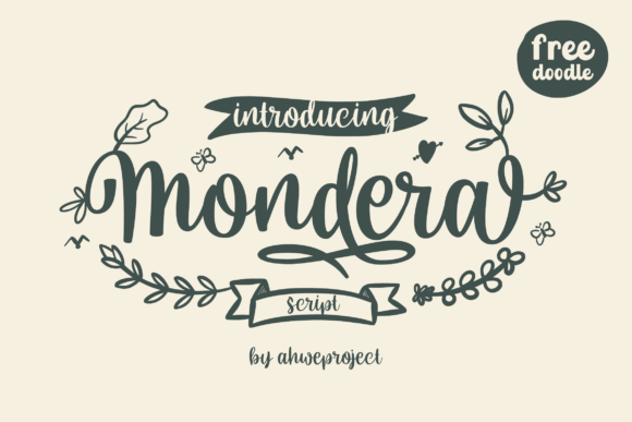 Mondera: A Script Handwritten Font for Digital Branding and Web Design