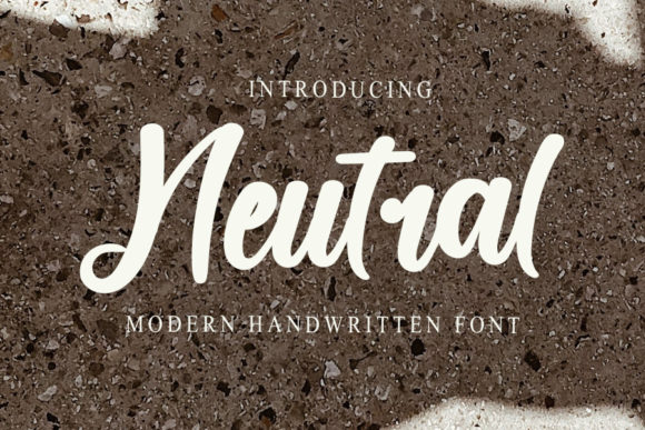 Neutral: A Versatile Script Handwritten Font for Creative Product Design