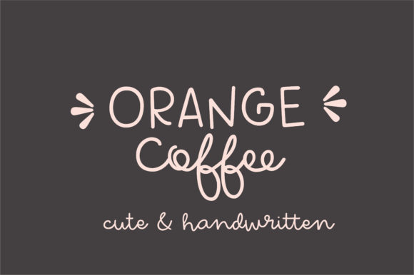 Orange Coffee: The Perfect Script Handwritten Font for Branding and Design