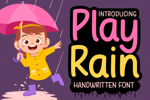 Play Rain: A Script Handwritten Font for Dynamic Web Design