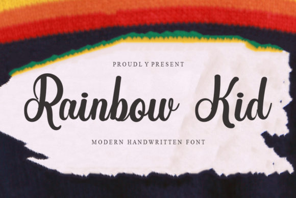 Rainbow Kid Font: A Modern Script for Handmade Creators