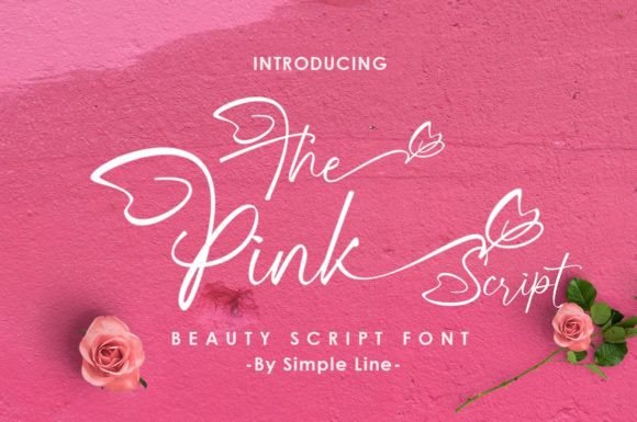 The Pink Script: A Handwritten Font for Elegant Branding and Business Design