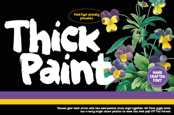 Thick Paint: A Bold Script Font for Editorial Design and Branding