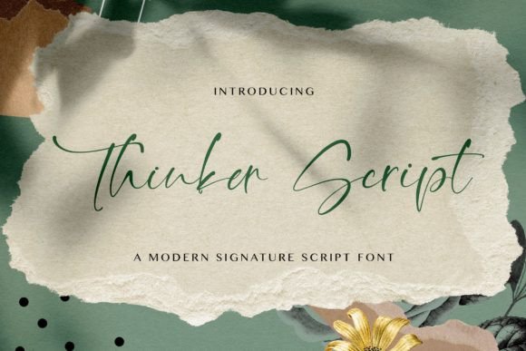 Thinker Script: A Delicate Font for Editorial Elegance